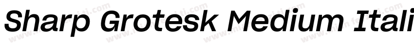 Sharp Grotesk Medium Italic 20 Regu字体转换